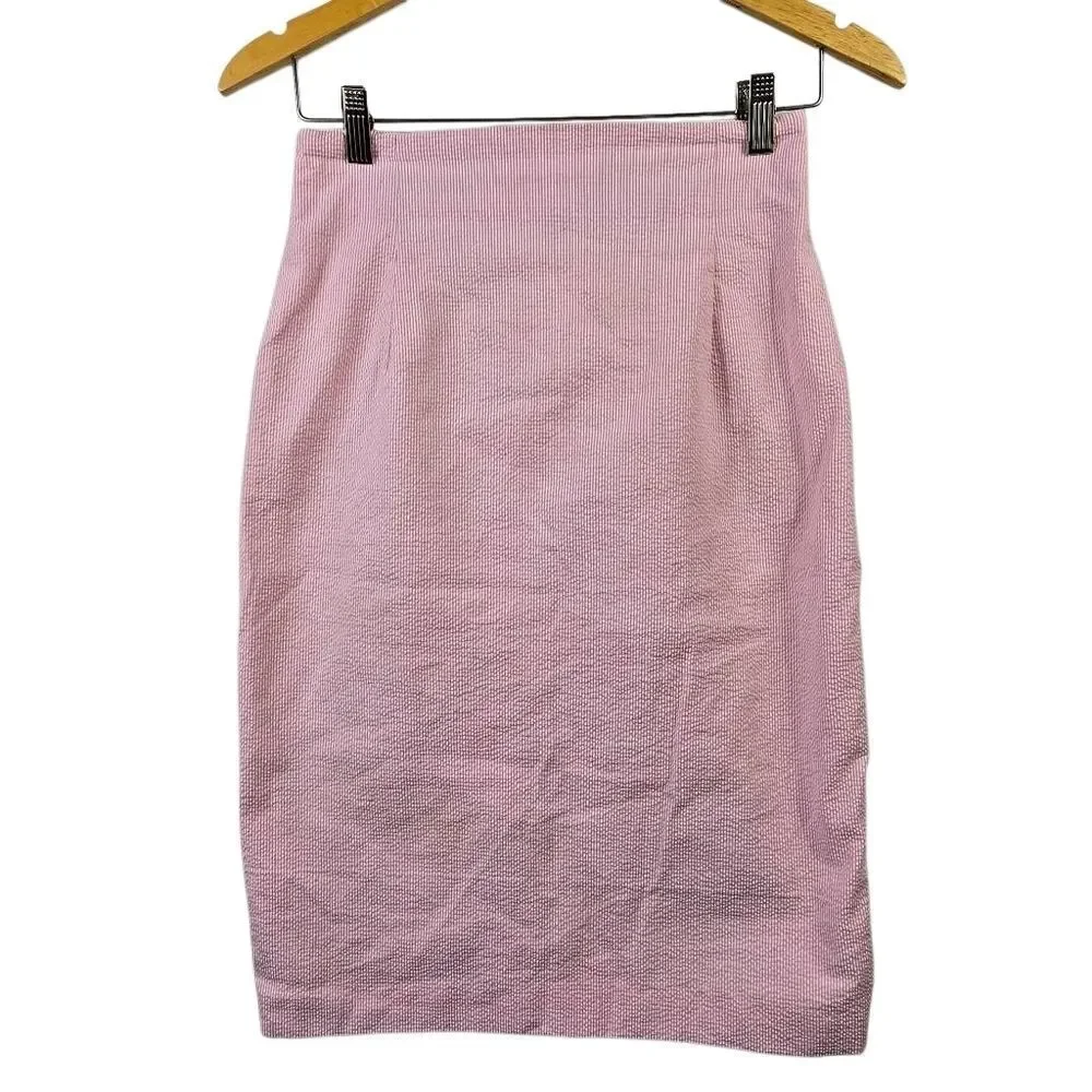 Spitalnick & Co. Pink Textured Zip Skirt Pencil Skirt Size 8